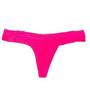 Tommy Hilfiger Women's Size Large Panty Thong Lace Waist Pink New Without Tags